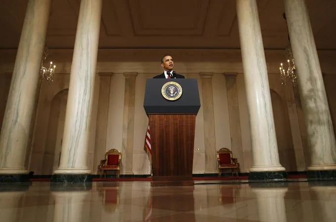 Obama reacting to Egypt situation
