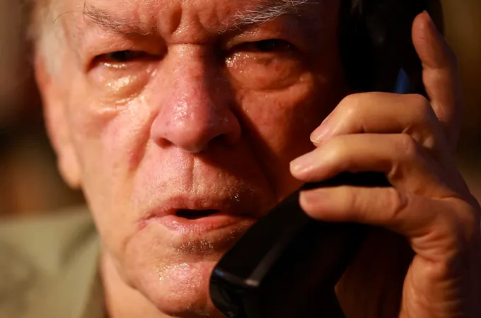 Gene Sharp on the phone