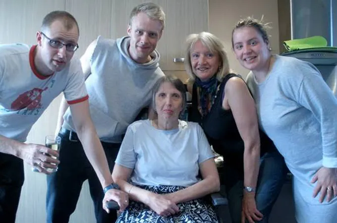 Mary Zawadski, centre, says everyone in Orkney is related to or knows someone affected by MS [Al Jazeera]