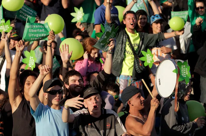 Small South American nation is the world's first to allow its citizens to grow, buy and smoke marijuana [Reuters]