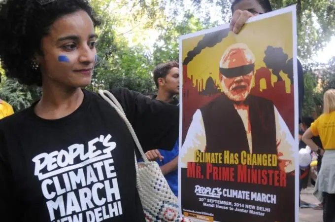 The official reason given for Modi's absence from UN Climate Summit was a scheduling conflict [EPA]