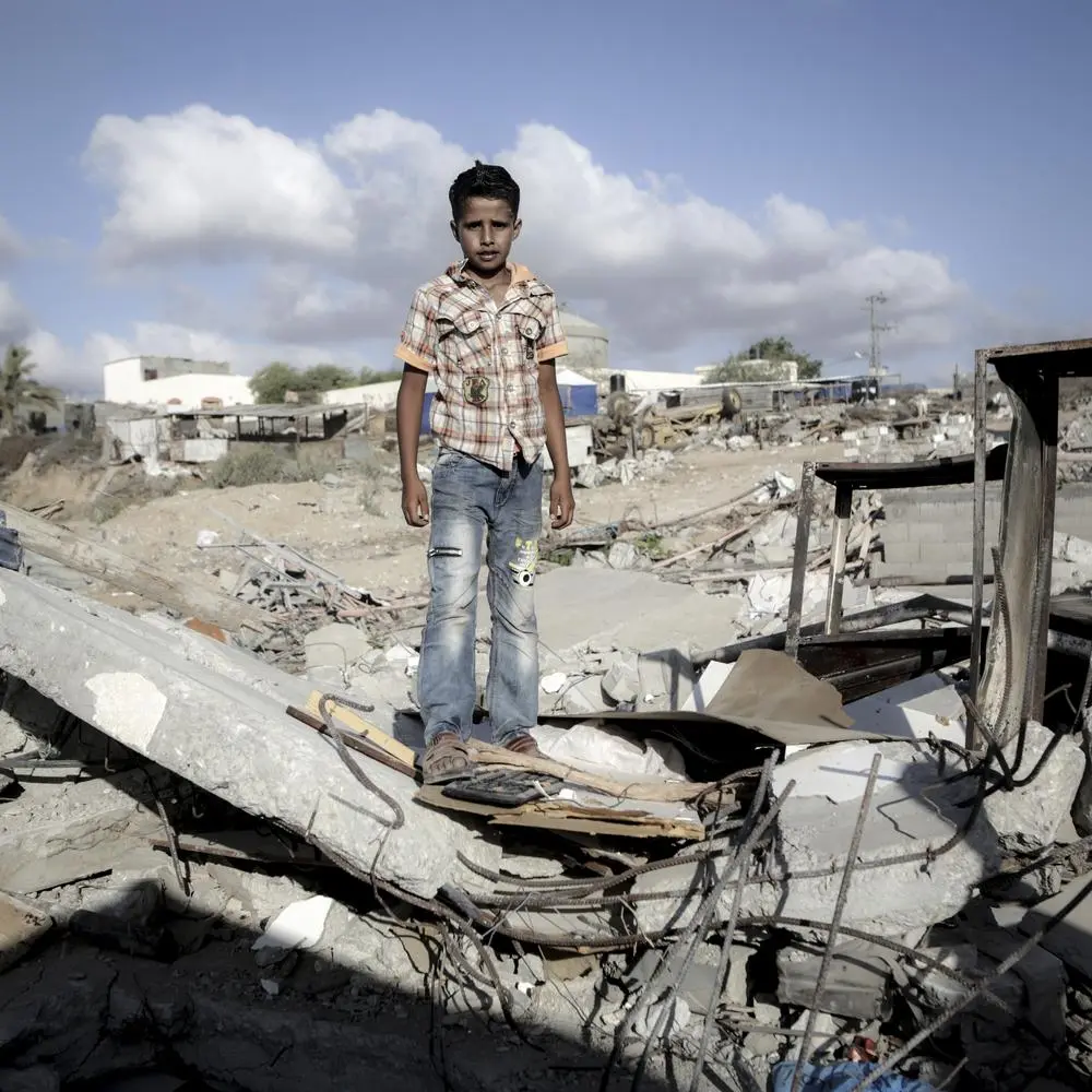 <p>Saber, 12, from Juhor ad-Dik, misses his toy computer the most.</p>