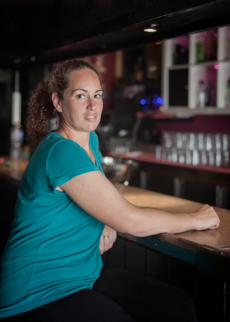 Virginia Sanchez quit school when she was 16. She works on the farm from 7.30 in the morning until 3.30 in the afternoon [Hagar Jobse/Al Jazeera] 
