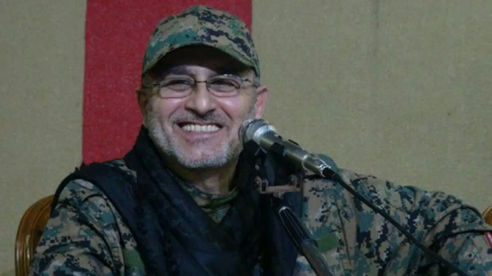  Mustafa Badreddine was buried in Beirut after a funeral procession in a southern suburb of the Lebanese capital [AP]