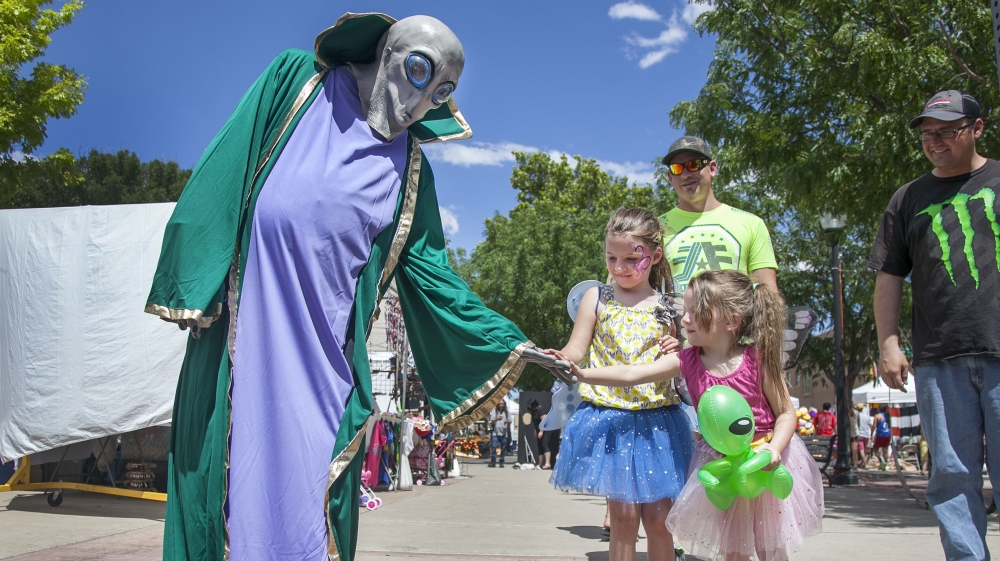 'It's like Mardi Gras, but with aliens,' says Janet Jones, proprietor of the Roswell Space Center [Gabriela Campos/Al Jazeera]