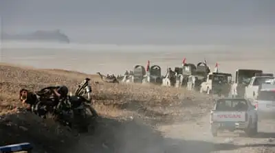 Peshmerga forces advance in the east of Mosul to attack ISIL fighters in Mosul [Reuters]