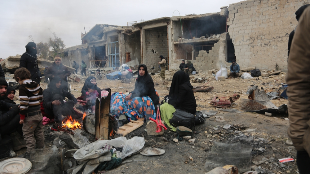 Many viewed their flight as necessary due to the rapid incursion of pro-government forces into Aleppo's east [Zouhir Al Shimale/Al Jazeera]