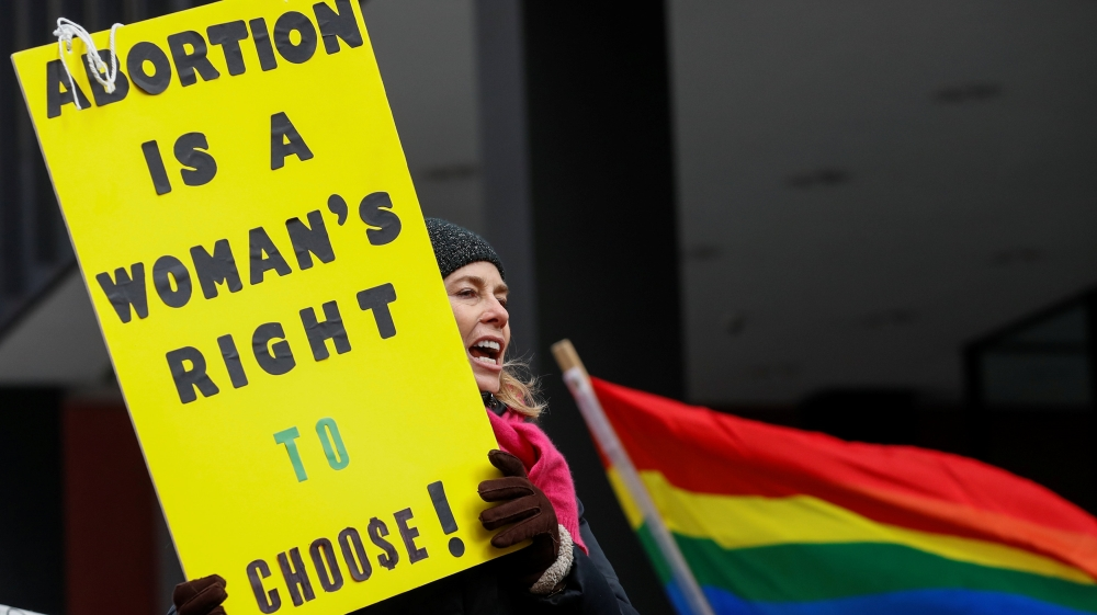 Donald Trump's threats to abortion laws have angered many [Kamil Krzaczynski/Reuters]