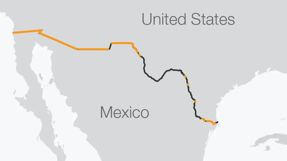 trump wall outside