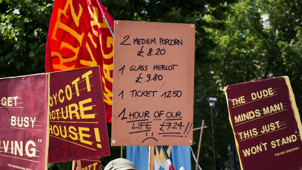 IT'S USE STRICTLY PROHIBITED UK Cinema strike