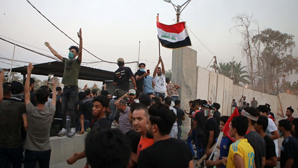 Basra Iraq protests Iran consulate
