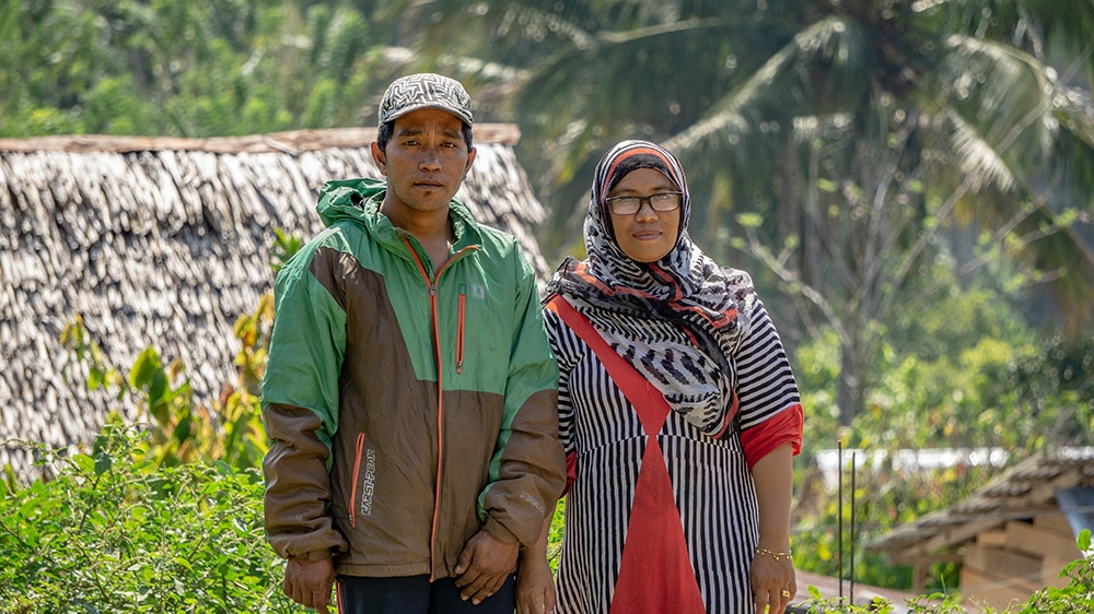 Ariyati and her cousin, Maruf, in Kulawi