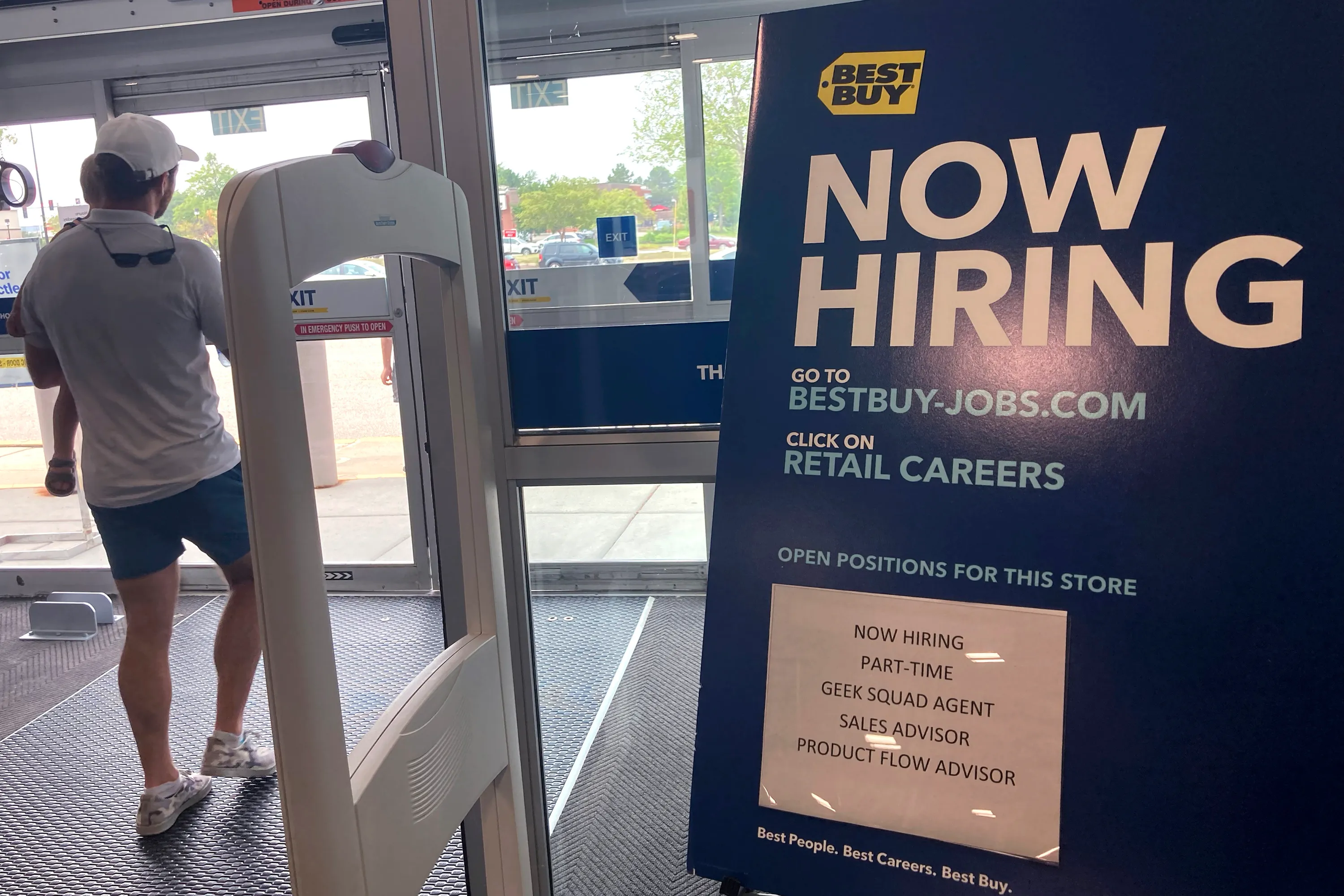Seasonally adjusted initial claims for unemployment assistance hit a pandemic low of 348,000 for the week ending August 14, down 29,000 from the previous week, the United States Department of Labor said Thursday, a sign the US labour market is picking up steam even as cases of the coronavirus surge in some states [File: Nam Y Huh/AP Photo]